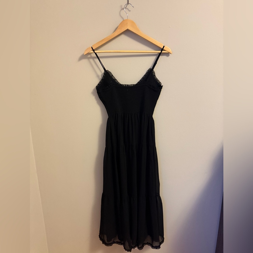 Aritzia Wilfred Tuberose Midi Dress Black- Size S - Picture 9 of 14